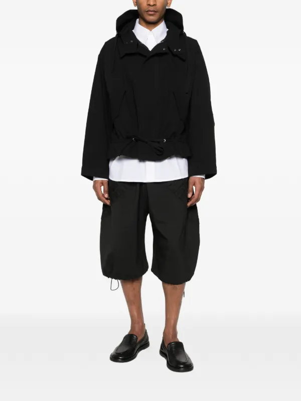 SAGE NATION Fossil Rouched Shorts | Black | FARFETCH ZA