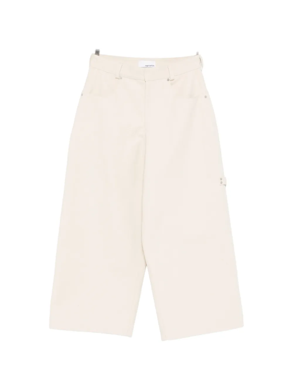 SAGE NATION Painter pocket detail trousers - Toni neutri
