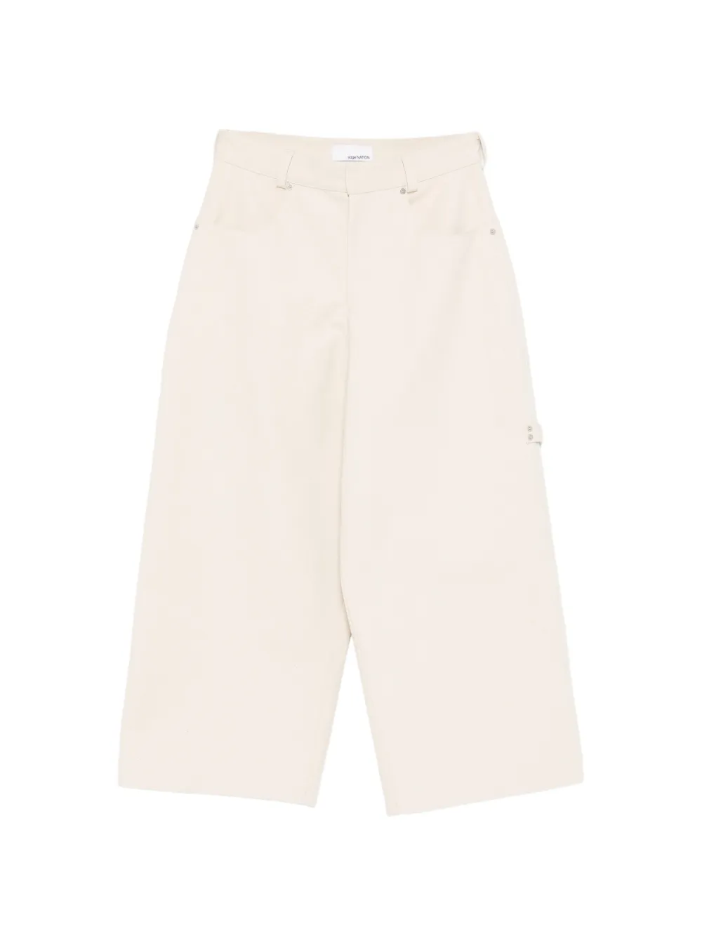 SAGE NATION Painter pocket detail trousers - Toni neutri
