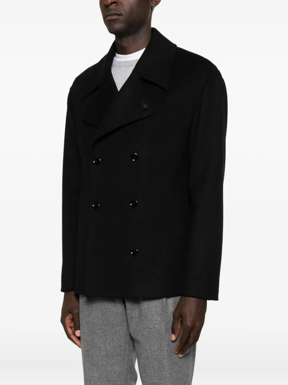 Lardini Blazer met dubbele rij knopen Zwart