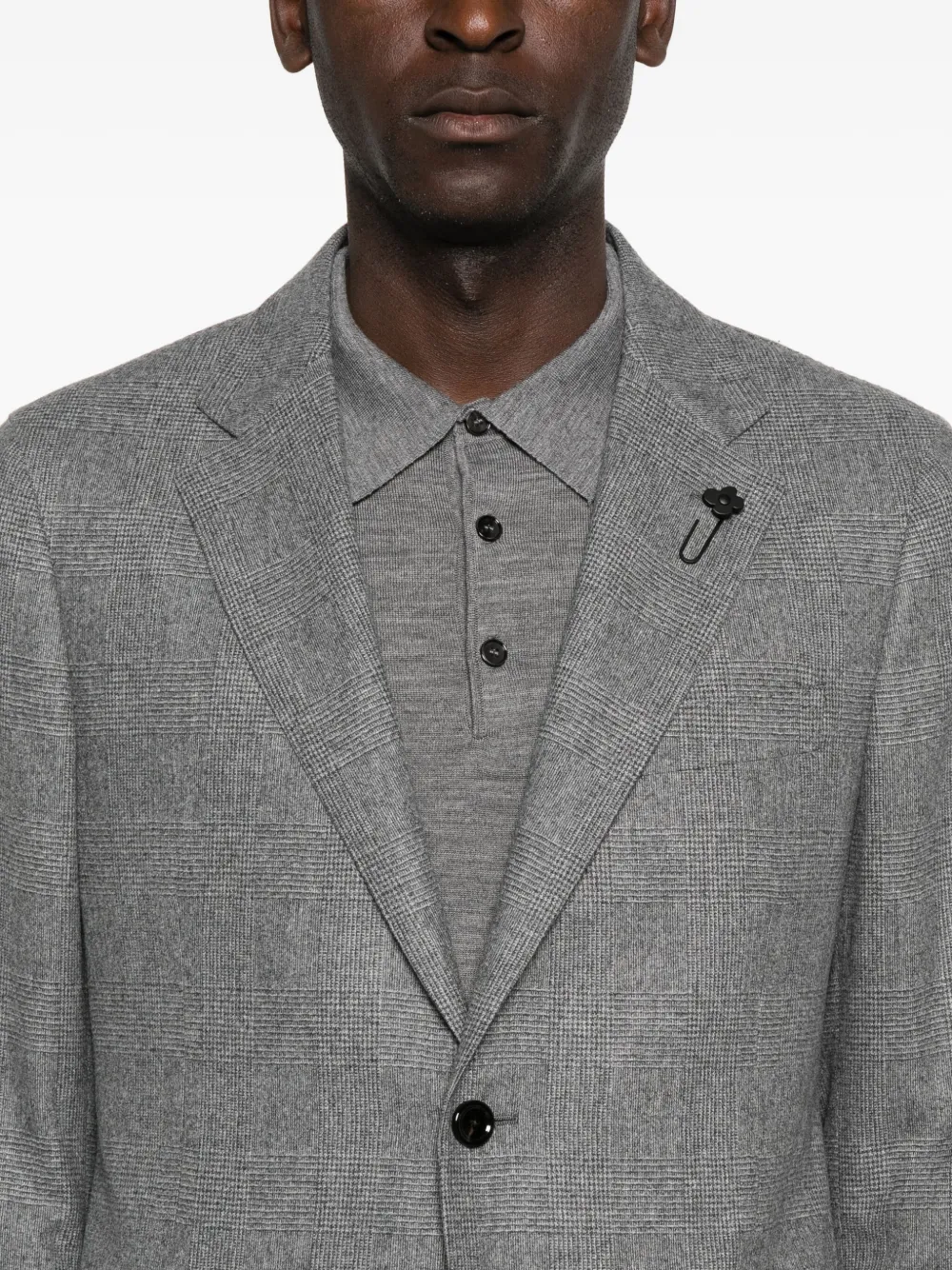 Lardini Pak met enkele rij knopen Grijs