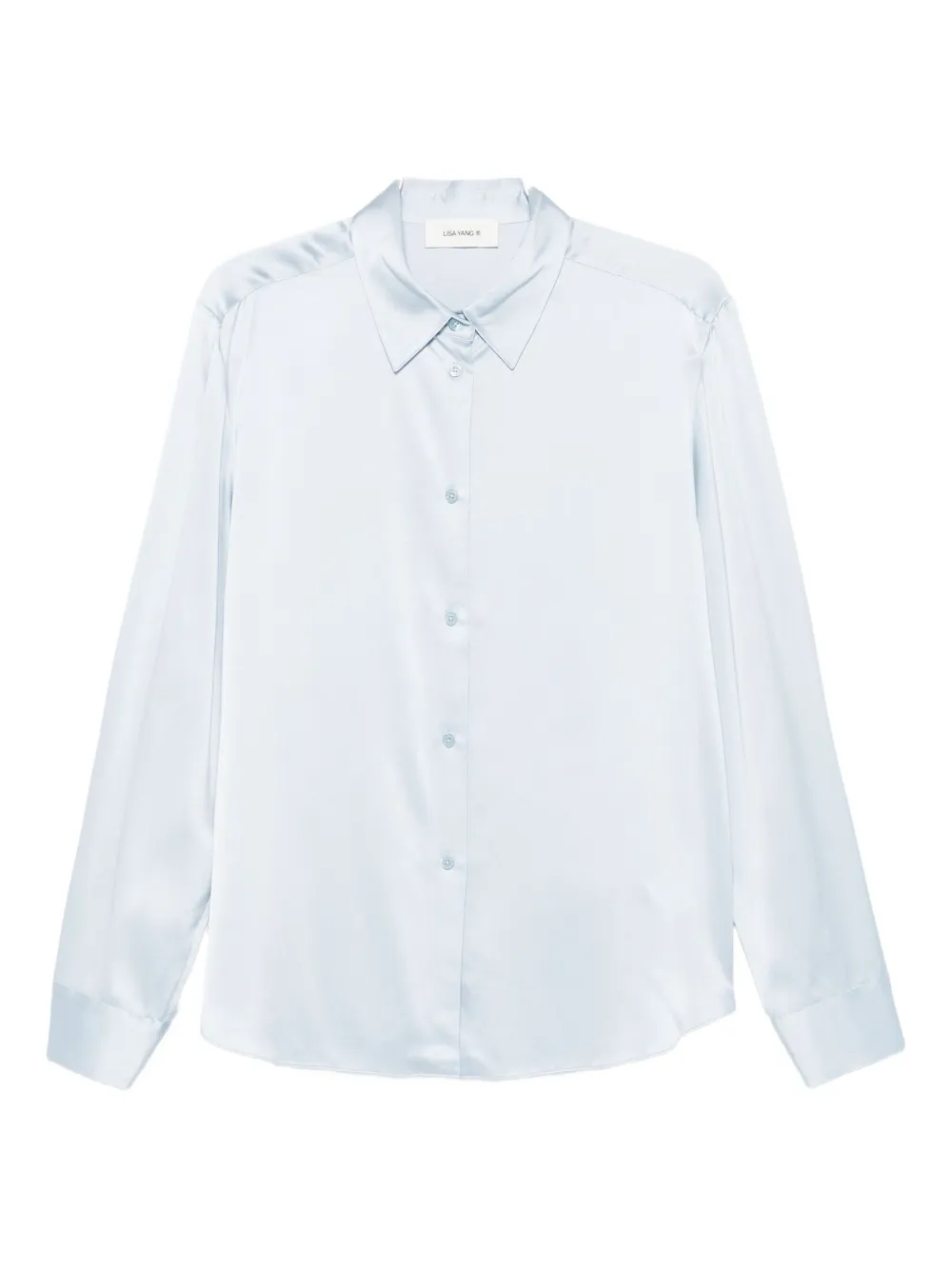 Lisa Yang long-sleeved silk shirt | Blue | Image 1