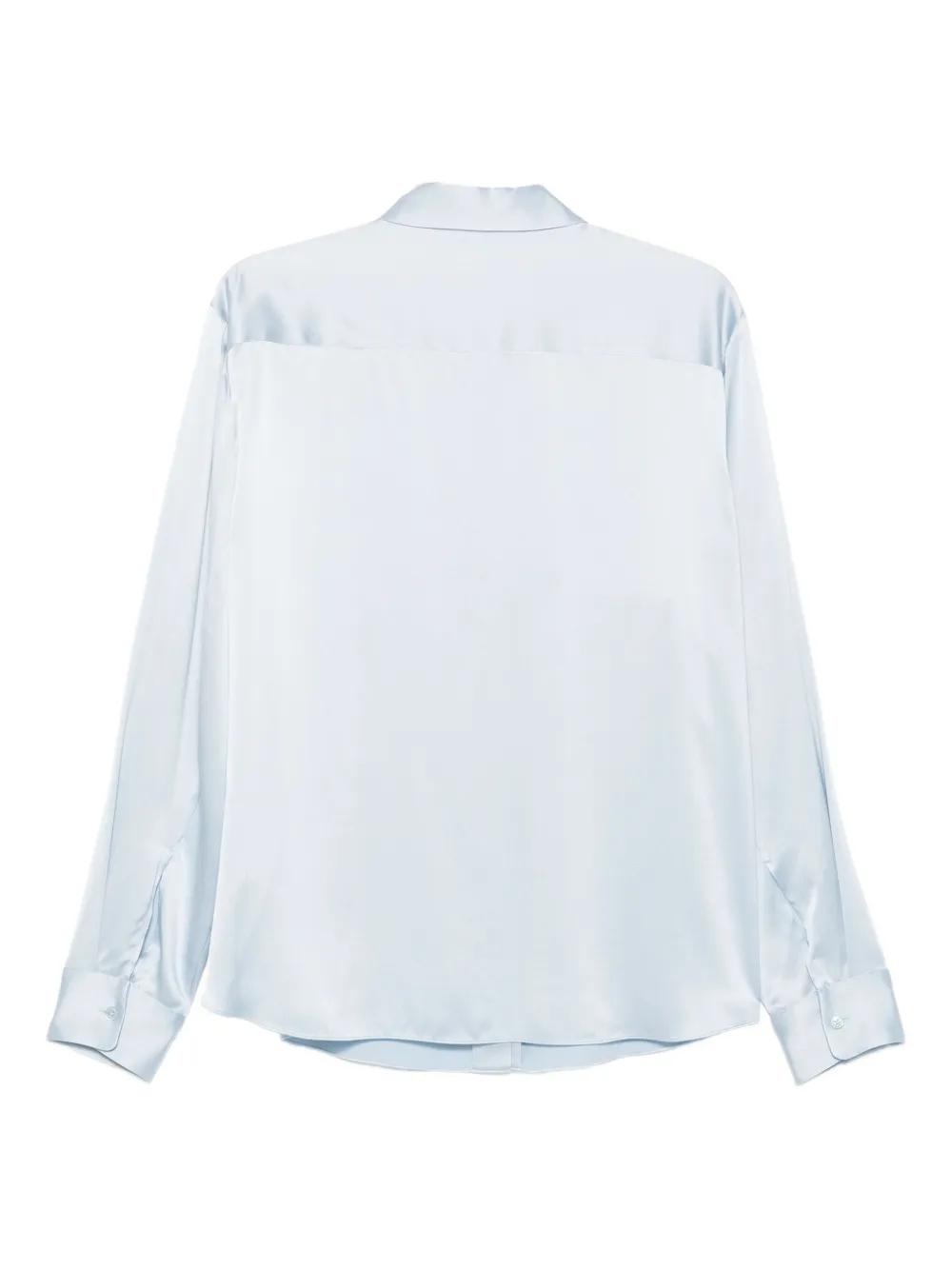 Lisa Yang long-sleeved silk shirt - Blauw