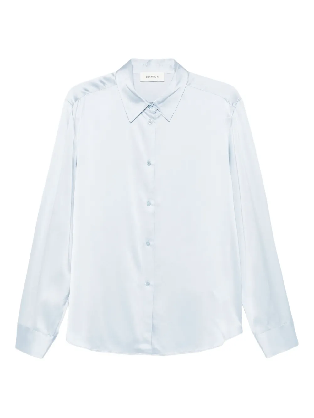 Lisa Yang long-sleeved silk shirt | Blue | Image 1