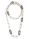 BLAKLACE toggle lock necklace - Silver