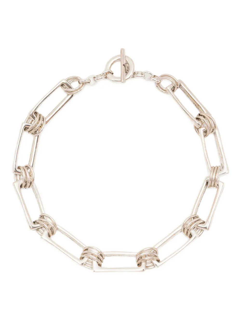 BLAKLACE interlocking charm necklace | Silver | Image 1