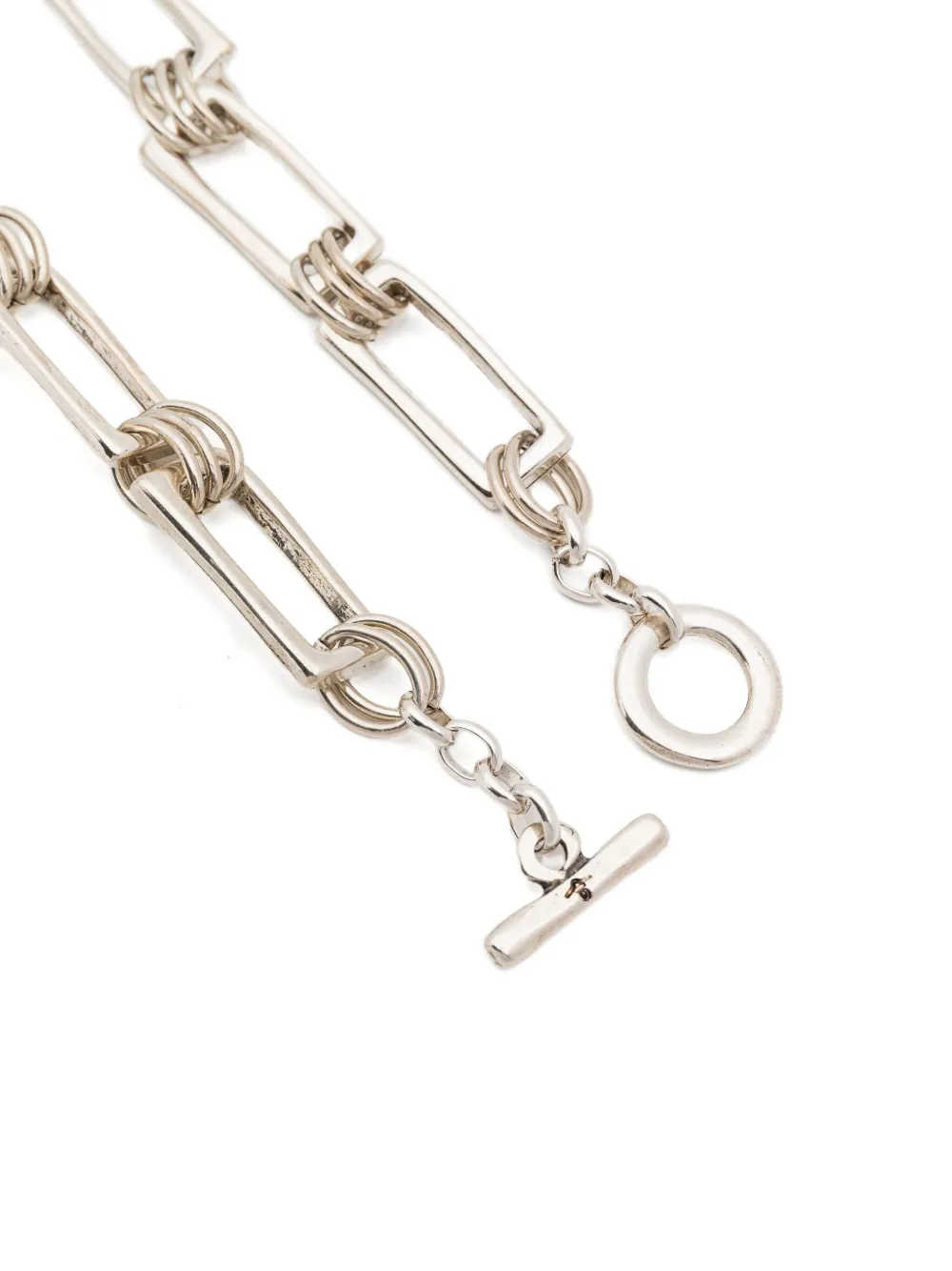 Blaklace Interlocking Charm Necklace In Silver
