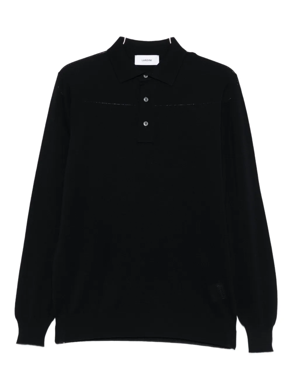 Lardini virgin wool polo shirt | Black | Image 1