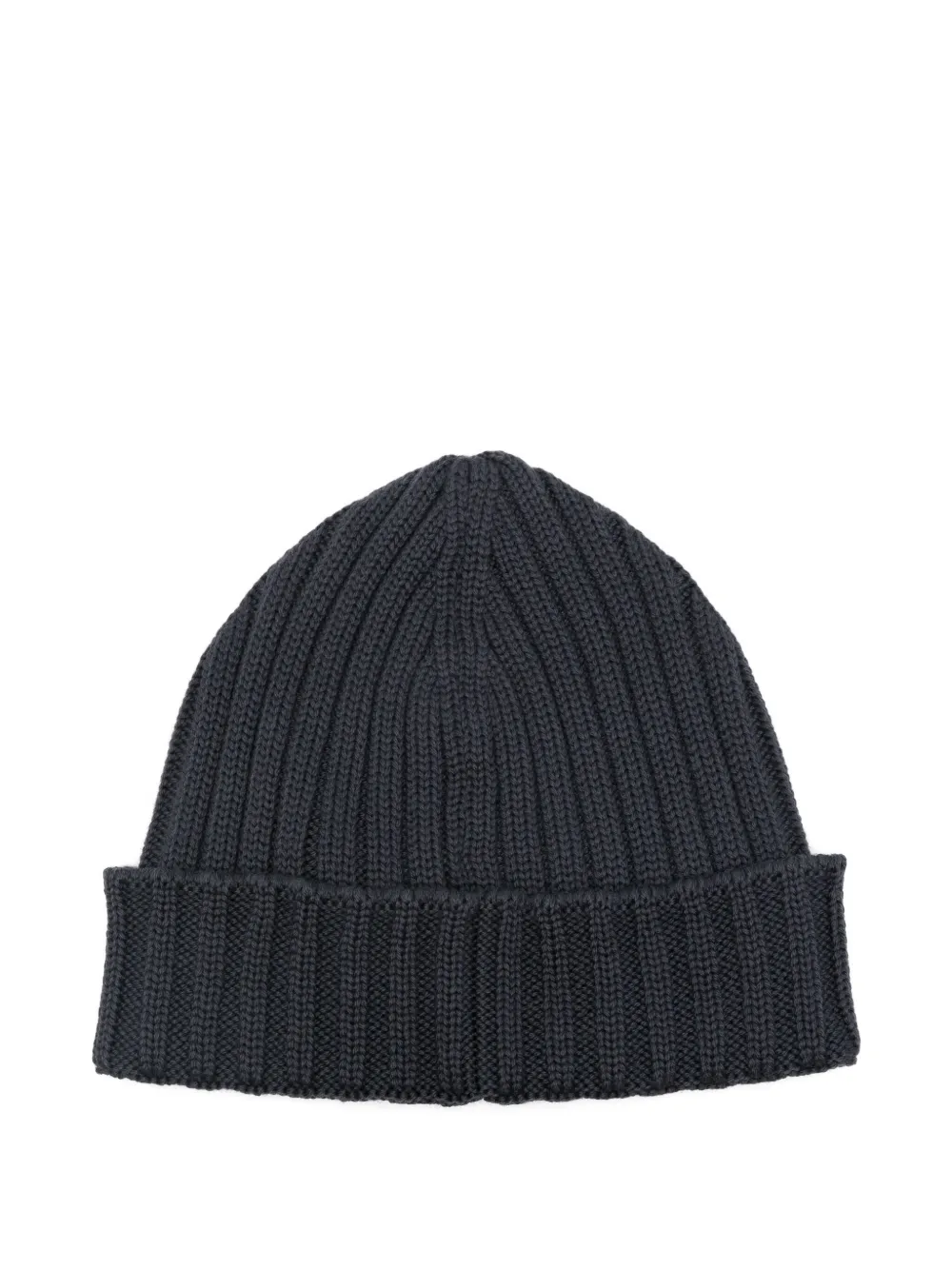C.P. Company ribbed logo-patch beanie - Grijs