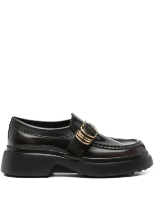 Tod's フリンジ ローファー | レッド | FARFETCH JP