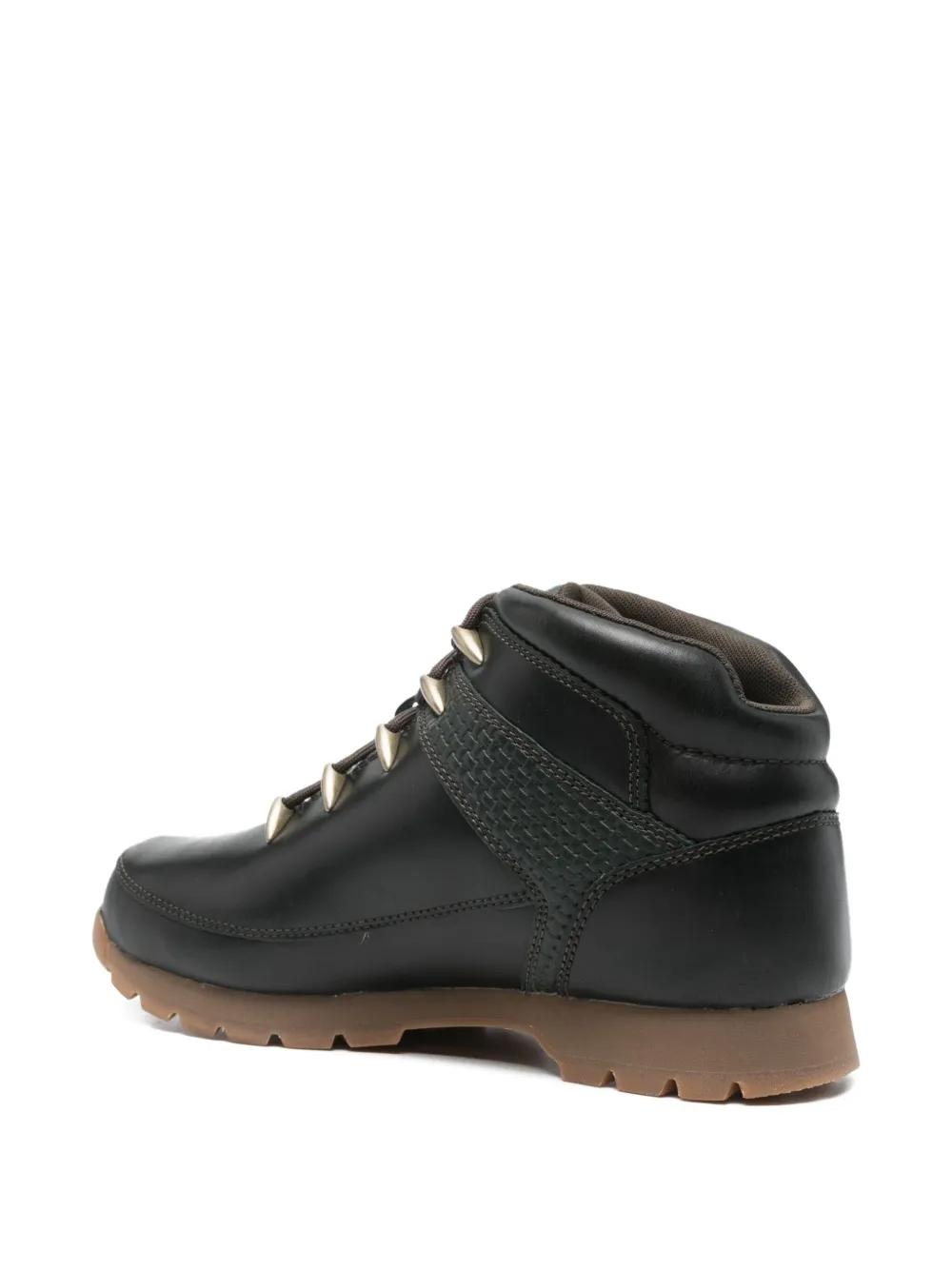 Timberland Euro Sprint leren veterlaarzen Zwart