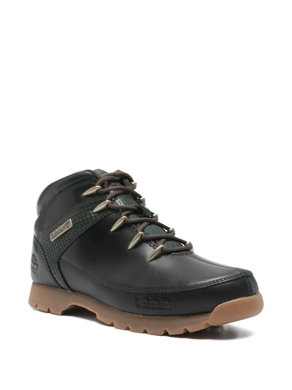 Timberland Euro Sprint leren veterlaarzen Zwart