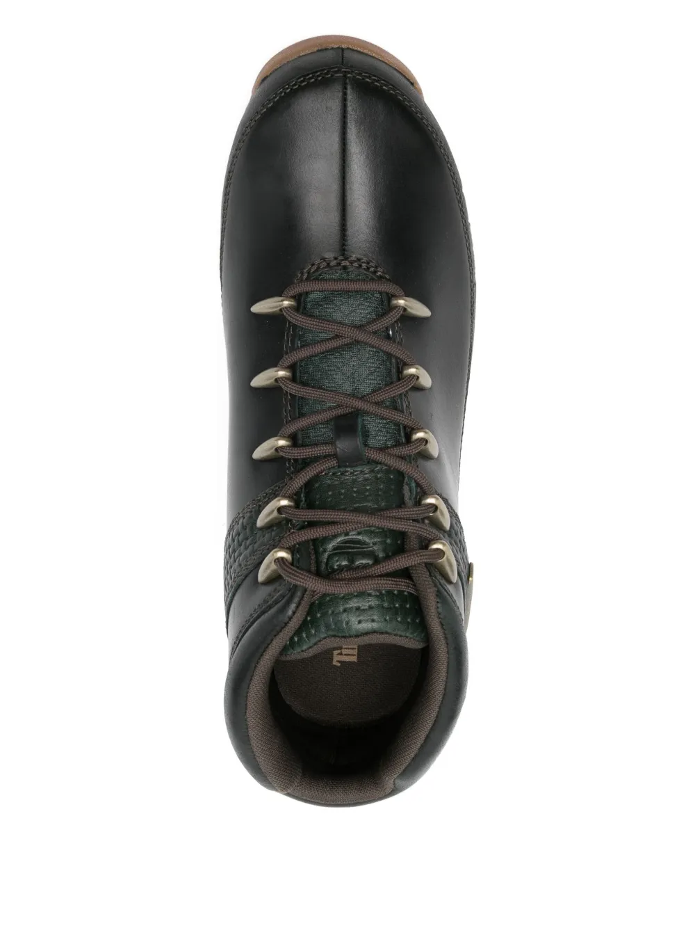 Timberland Euro Sprint leren veterlaarzen Zwart