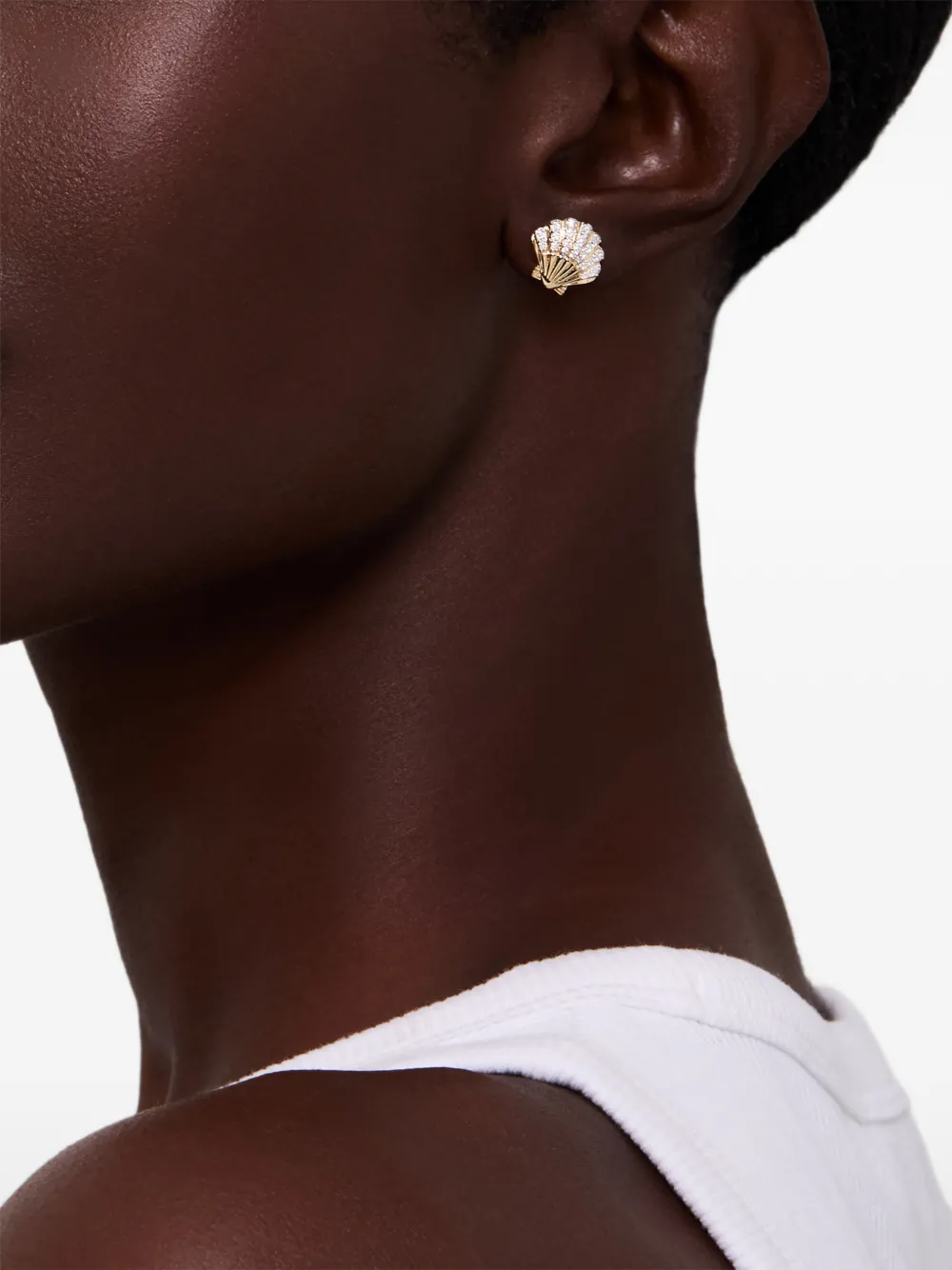 Mateo Diamond Venus Earrings in Gold, view 4