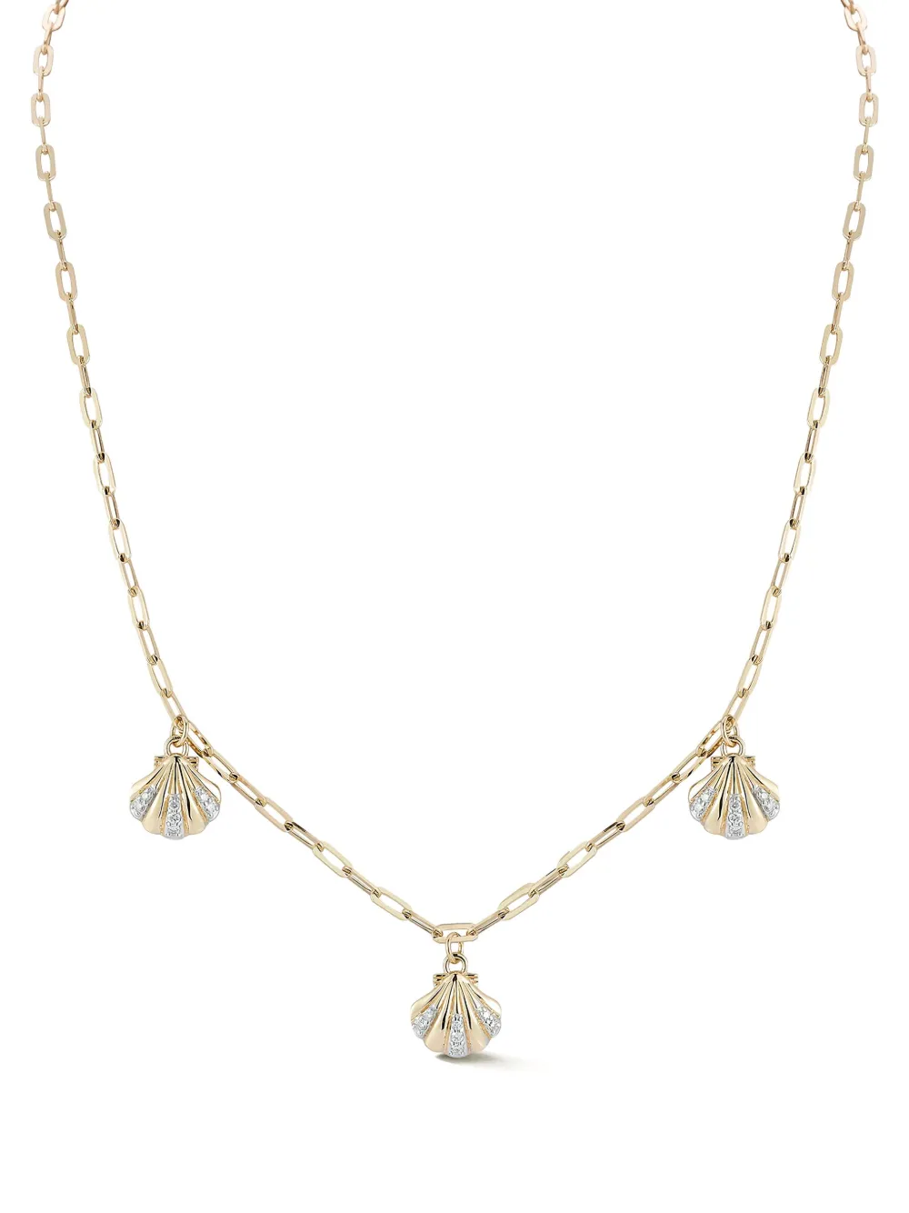 Mateo 14K yellow gold 3 Petite Venus diamond necklace | Fine Jewelry | Image 2