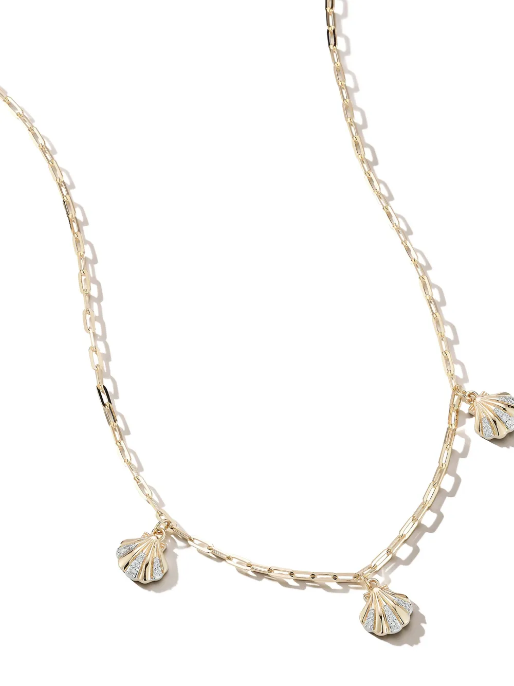 Mateo 14k Yellow Gold 3 Petite Venus Diamond Necklace In Gold