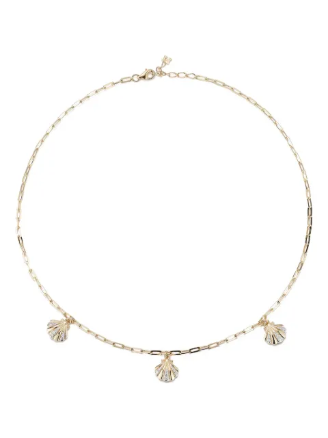 Mateo 14K yellow gold 3 Petite Venus diamond necklace