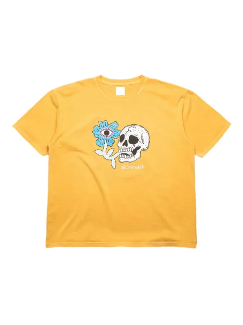 Alchemist playera con calavera floral