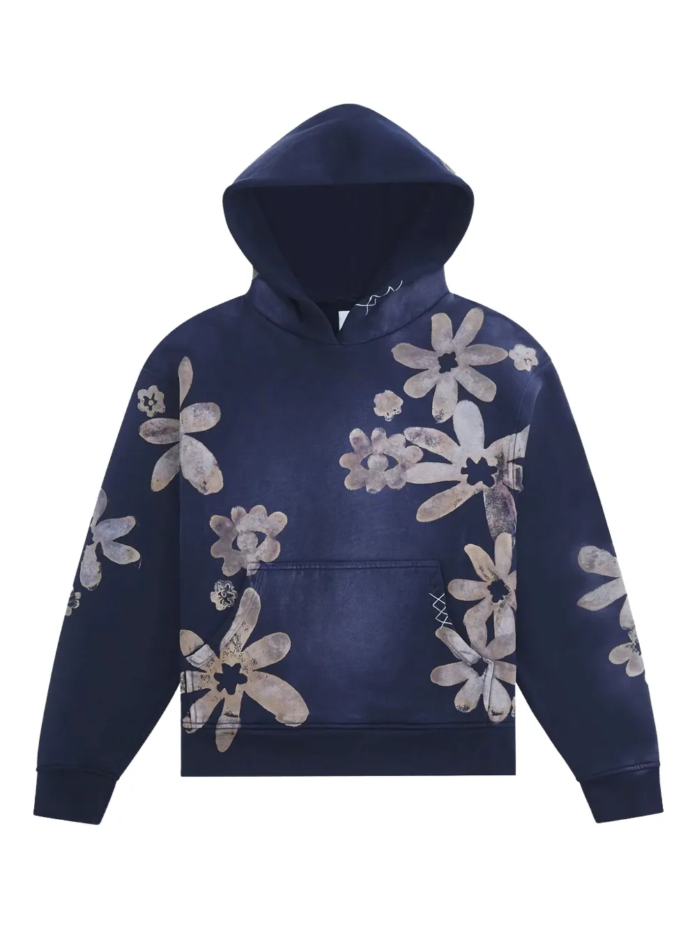 Alchemist floral-print hoodie | Blue | Image 1