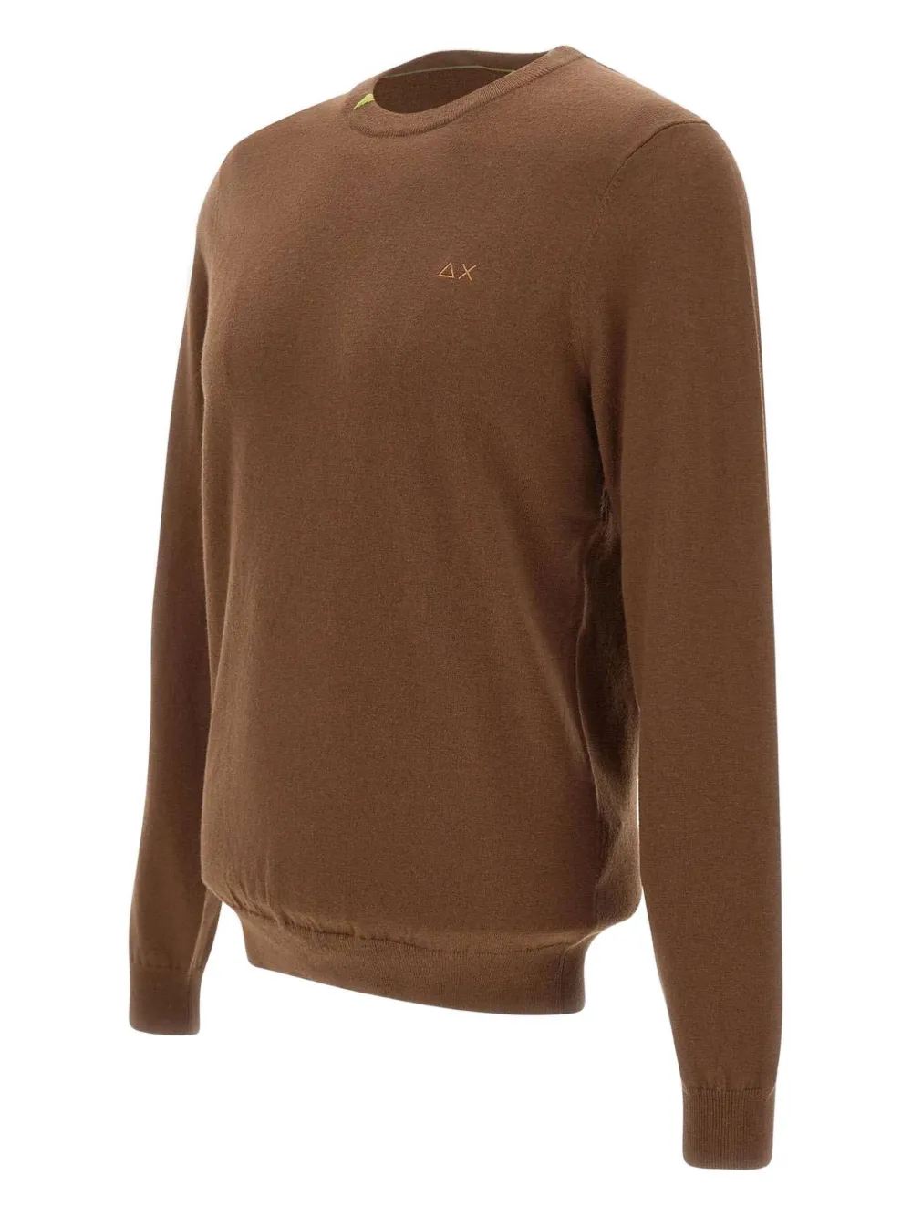 Sun 68 Logo-embroidered Ribbed-cuff Sweater In Multi