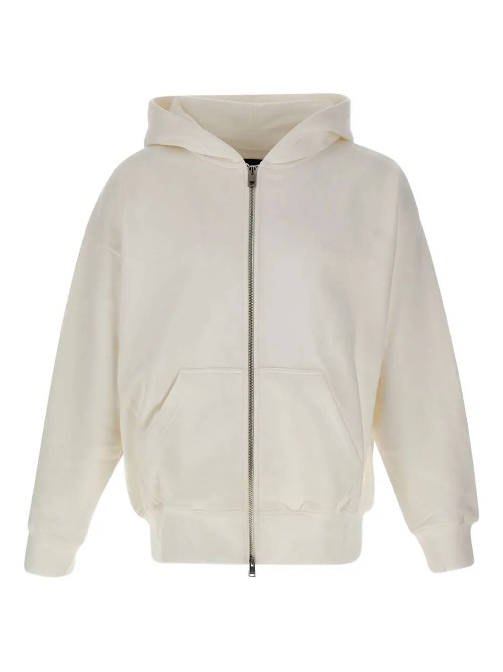 Purple Brand two-way zip hooded sweatshirt - ホワイト Purple Brand two-way zip hooded sweatshirt - ホワイト
