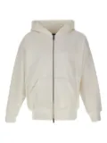 Purple Brand two-way zip hooded sweatshirt - White