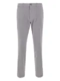 BOSS logo-patch welt-pocket trousers - Grey