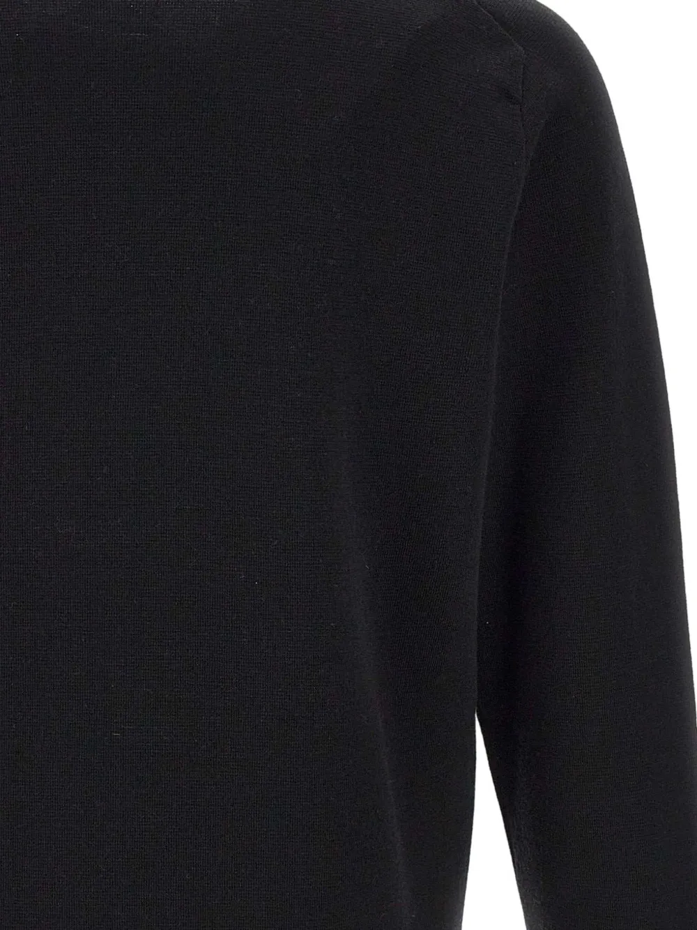 Maison Kitsuné embroidered-fox sweater Zwart