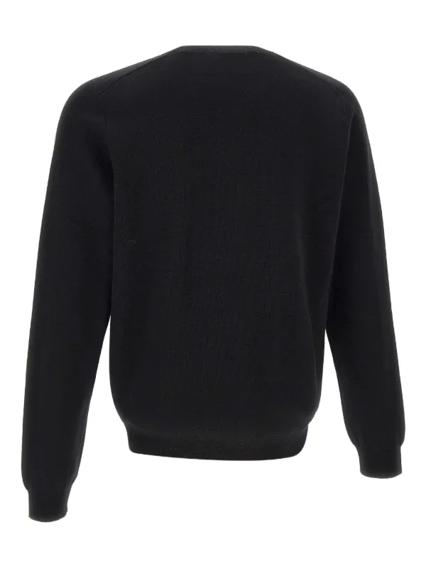Maison Kitsuné embroidered-fox Sweater | Black | FARFETCH