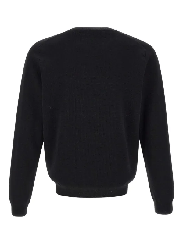 Maison Kitsuné embroidered-fox Sweater | Black | FARFETCH