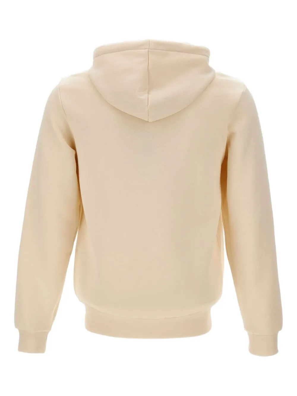 Lacoste zip-front logo-patch hoodie Beige