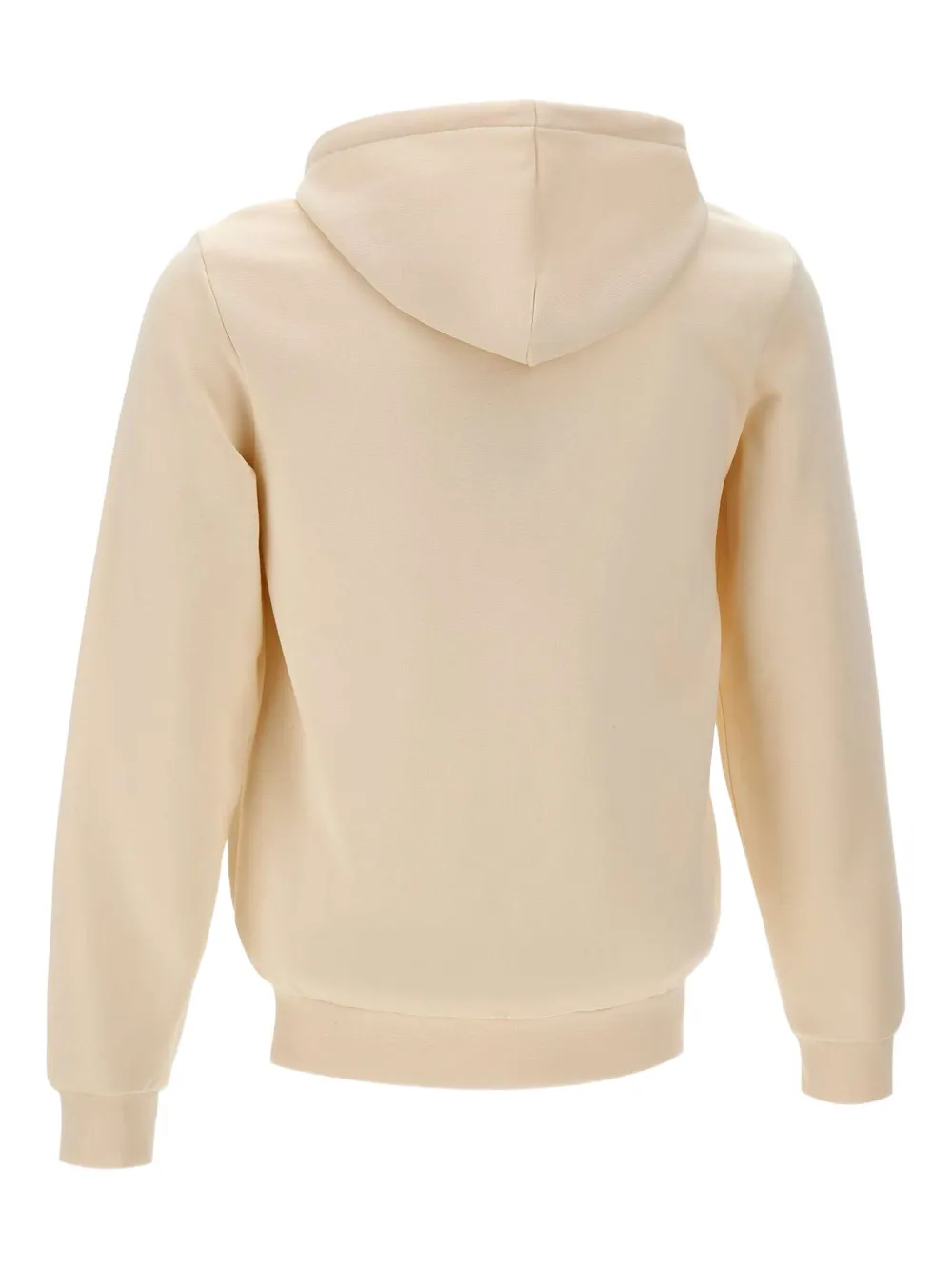 Lacoste zip-front logo-patch hoodie Beige