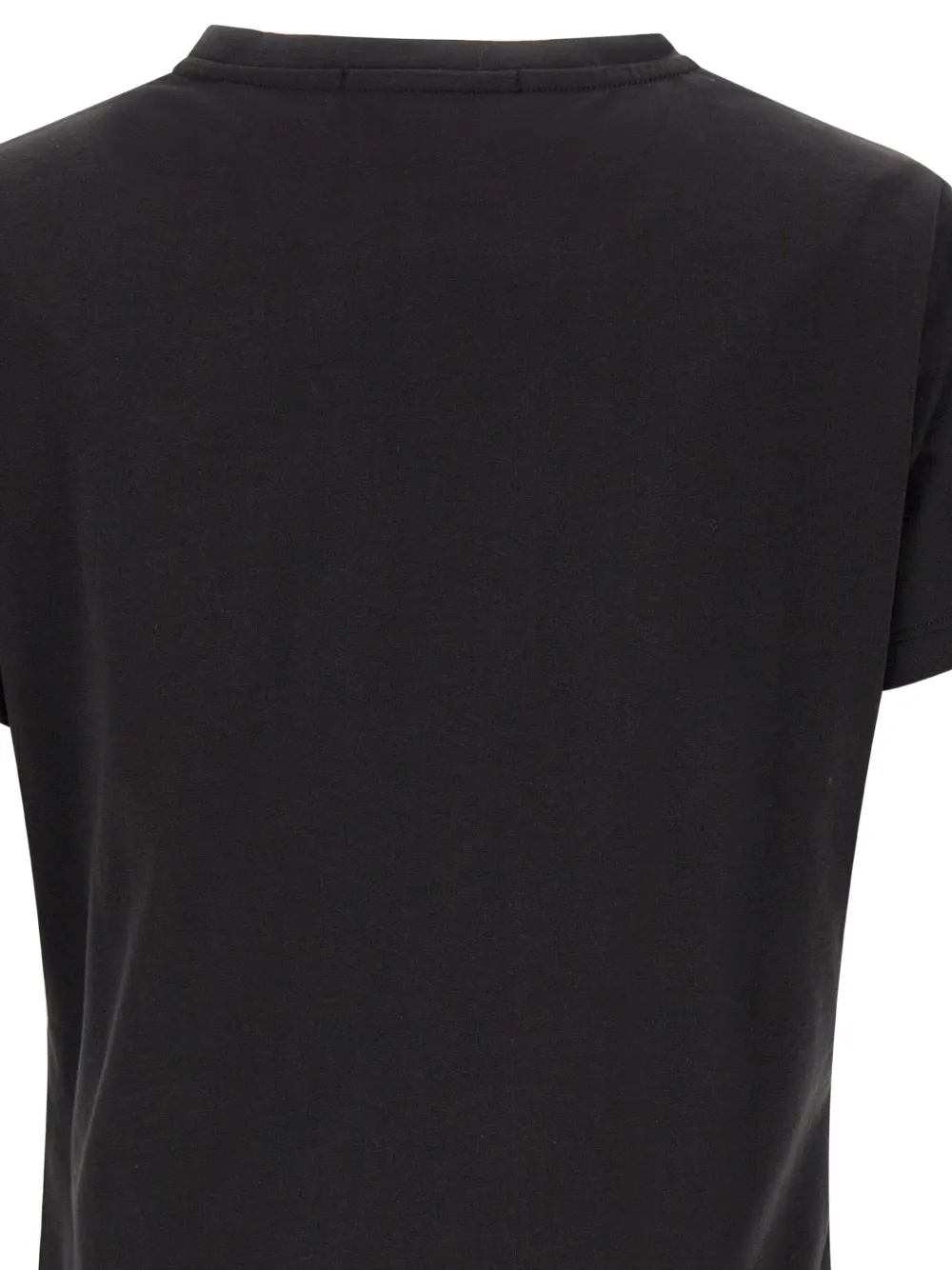 Kaos Chain-embellished Crew Neck T-shirt In Black