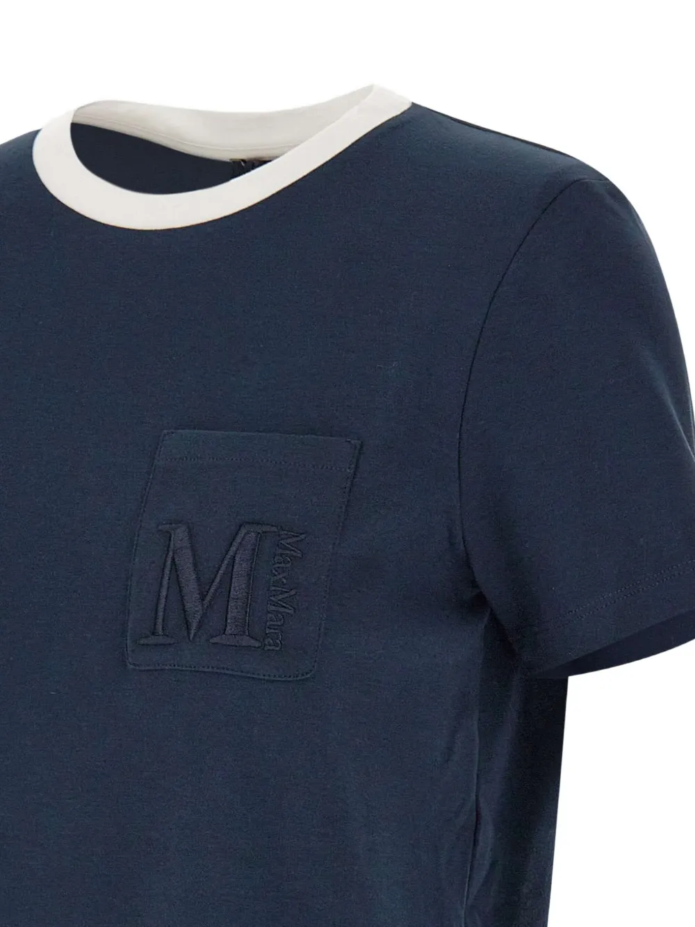 'S Max Mara T-shirt met geborduurde zak Blauw