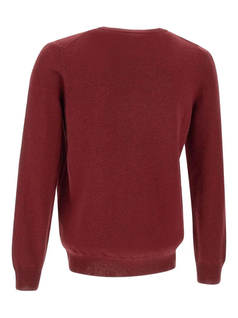 Kangra ribbed crew-neck sweater Rood
