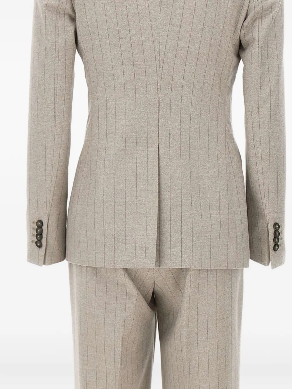 Tagliatore Pinstripe Double-breasted Suit In Neutral