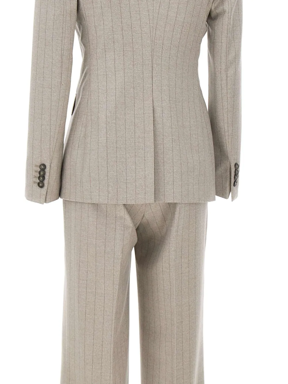 Tagliatore Pinstripe Double-breasted Suit In Neutral