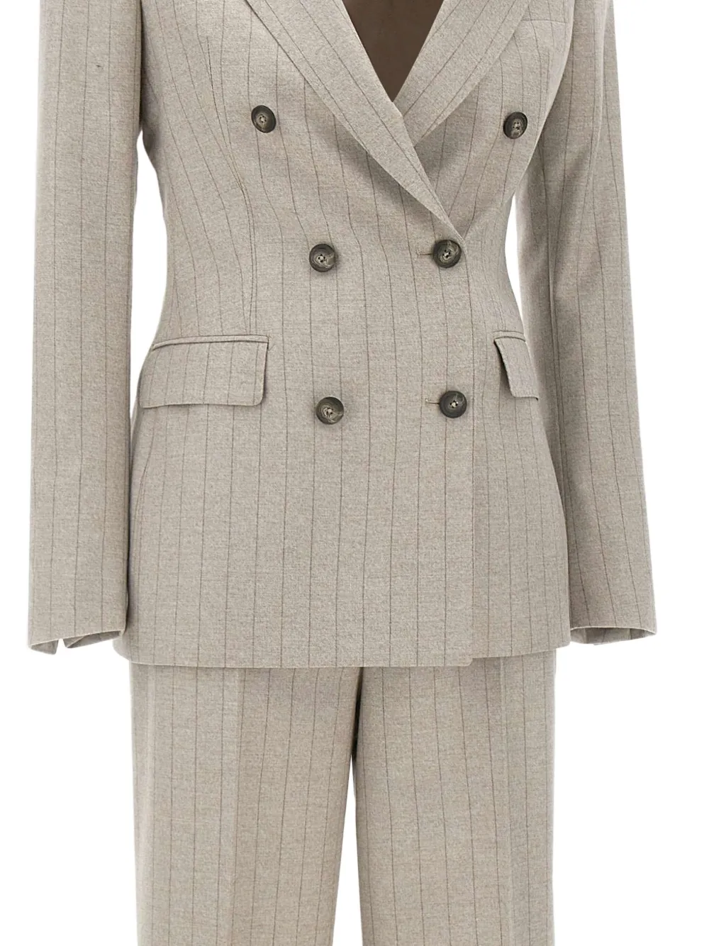 Tagliatore Pak met krijtstreep Beige