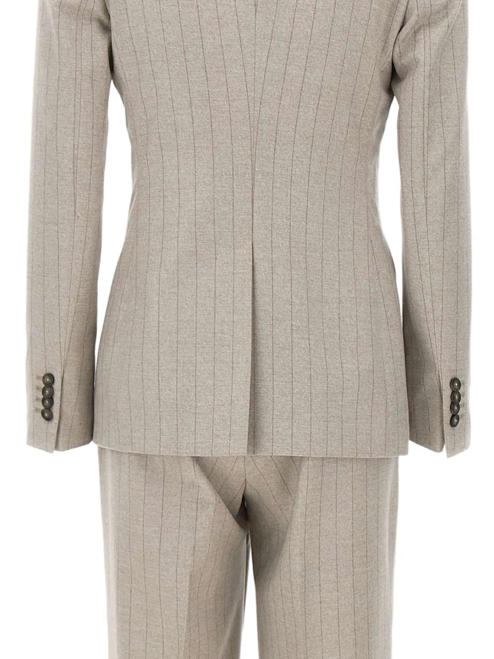 Tagliatore Pak met krijtstreep Beige