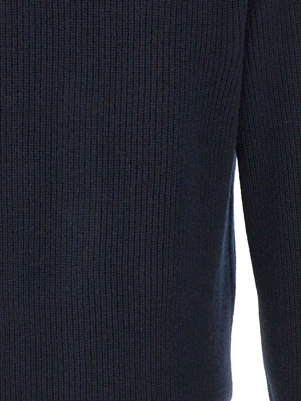 Filippo De Laurentiis Ribbed Horn-button Cardigan In Blue