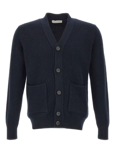 Filippo De Laurentiis Gerippter Cardigan mit Hornknopf