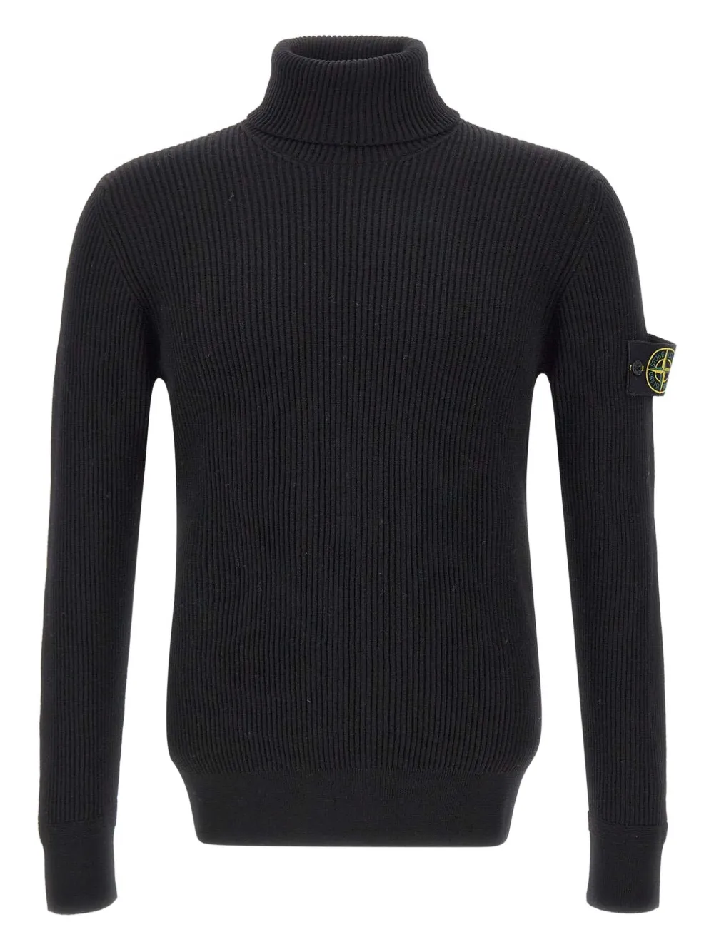 Stone Island ribbed turtle-neck sweater - ブラック Stone Island ribbed turtle-neck sweater - ブラック