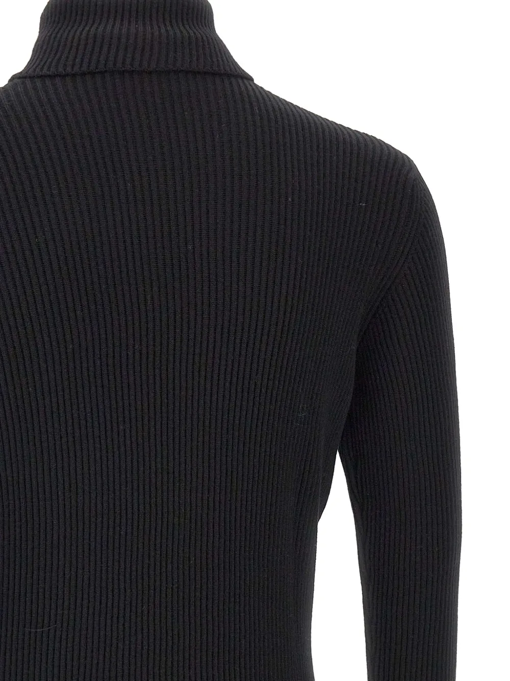 Stone Island ribbed turtle-neck sweater Zwart