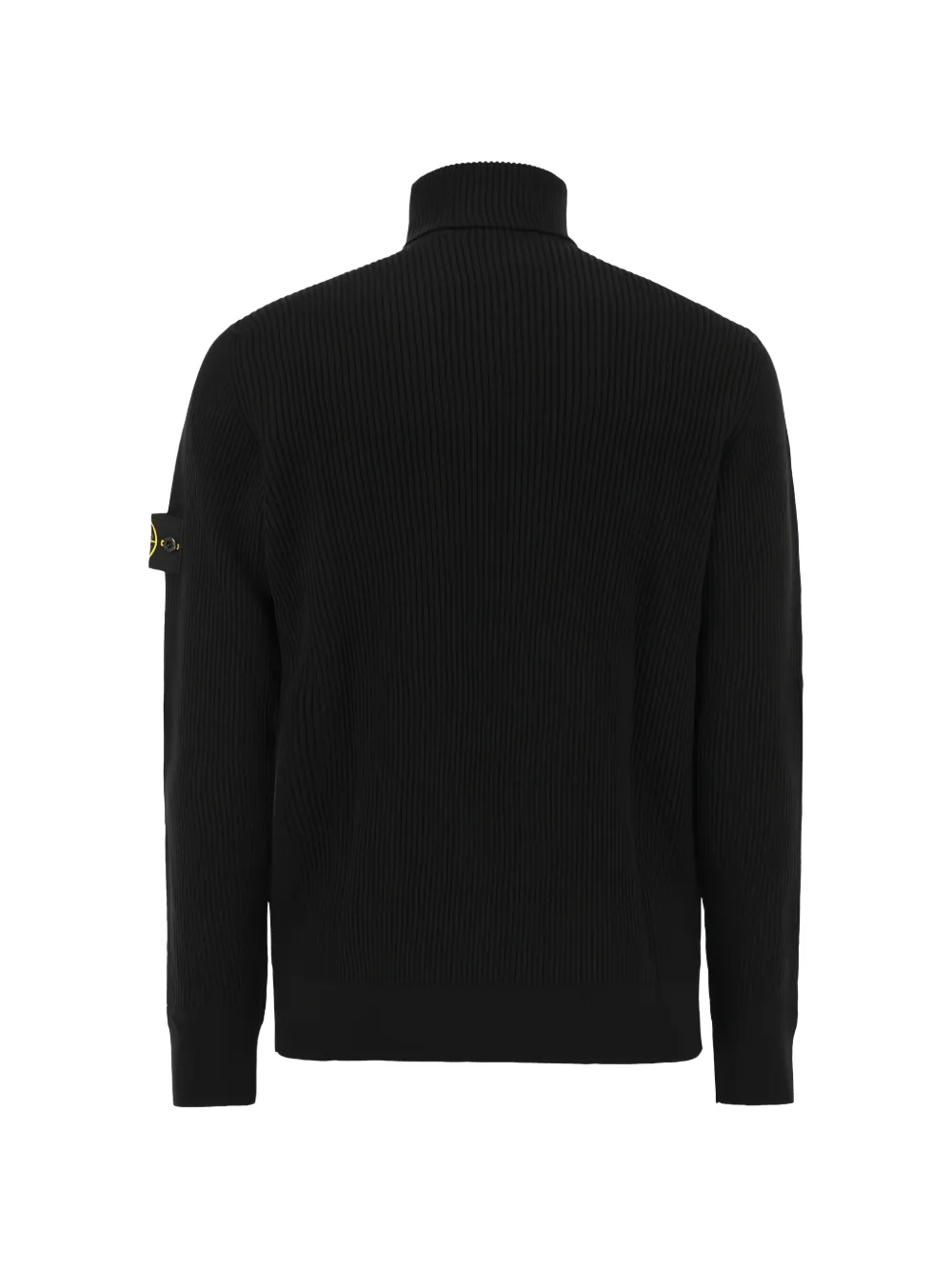 Stone Island Geribbelde coltrui Zwart