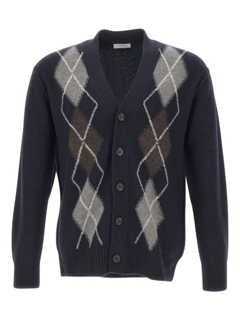 Paolo Pecora geometric-pattern wool cardigan