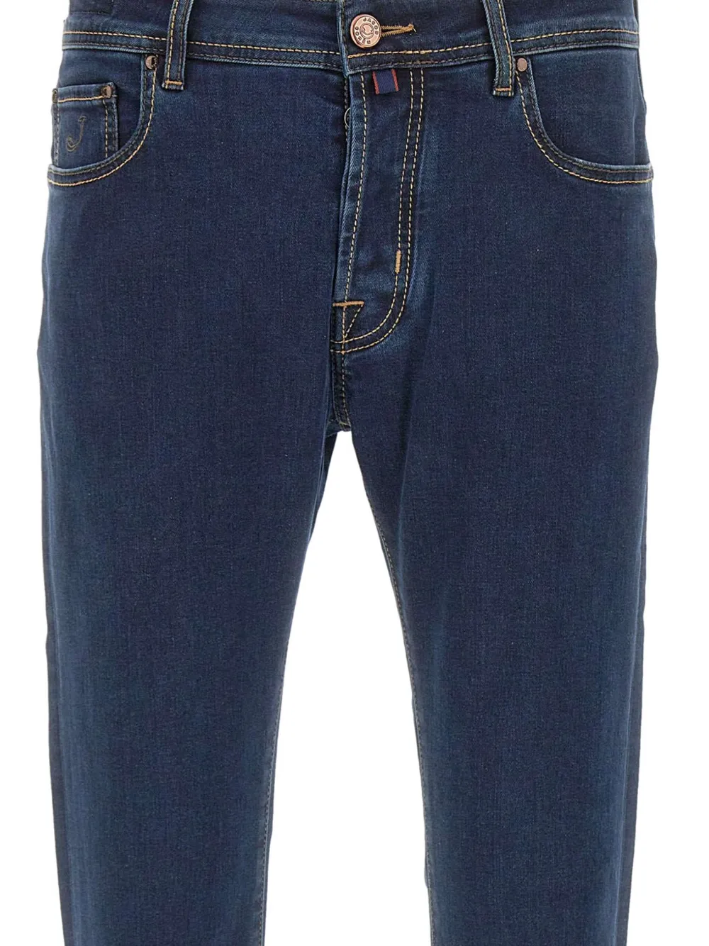 Jacob Cohën logo-patch jeans Blauw