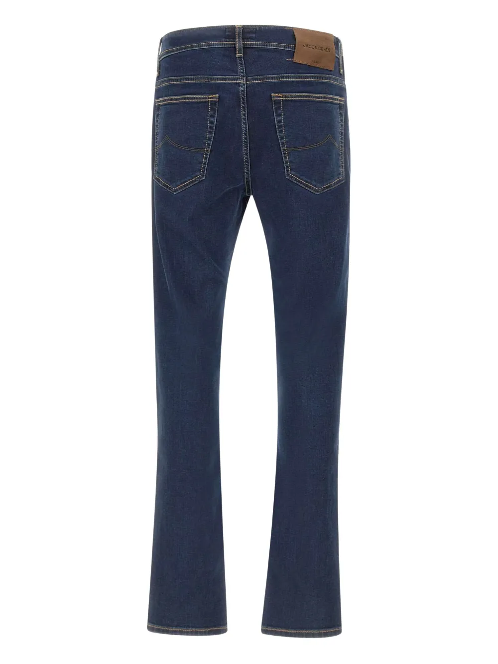 Jacob Cohën logo-patch jeans Blauw