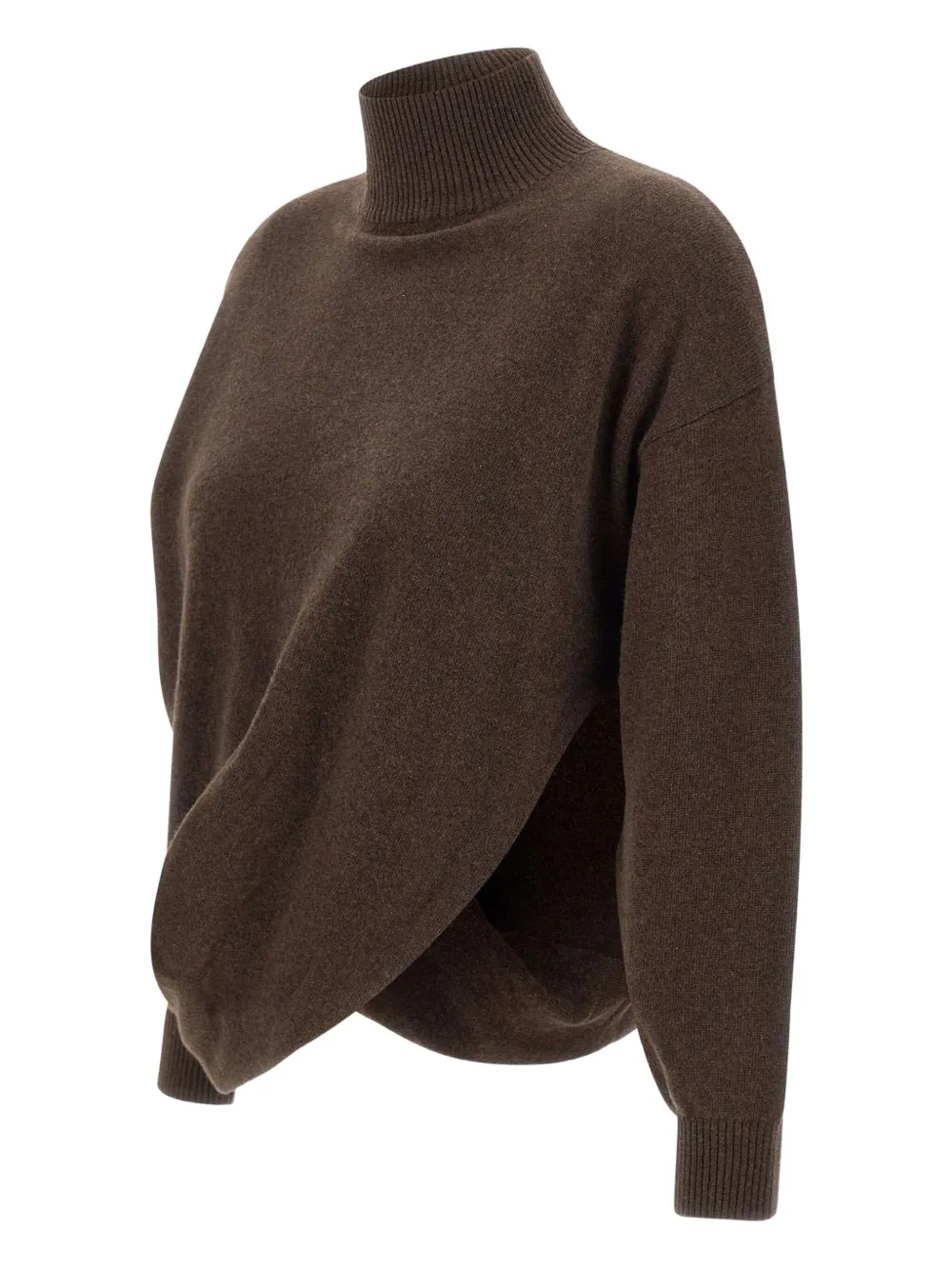 Marella turtleneck twisted-detail sweater Bruin