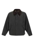 Barbour Transport Waxed corduroy-collar jacket - Green