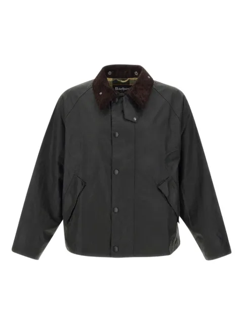 Barbour Transport Waxed corduroy-collar jacket